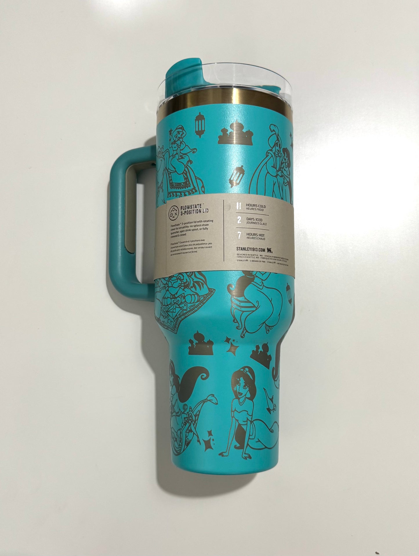 Little Mermaid Inspired Princess Custom Laser Engraved Stanley tumbler Cups 40 ozs