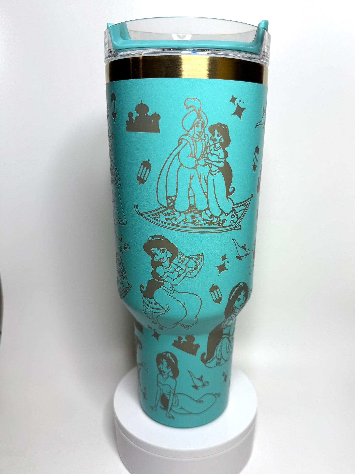 Tangled Inspired Princess Custom Laser Engraved Stanley tumbler Cups 40 ozs