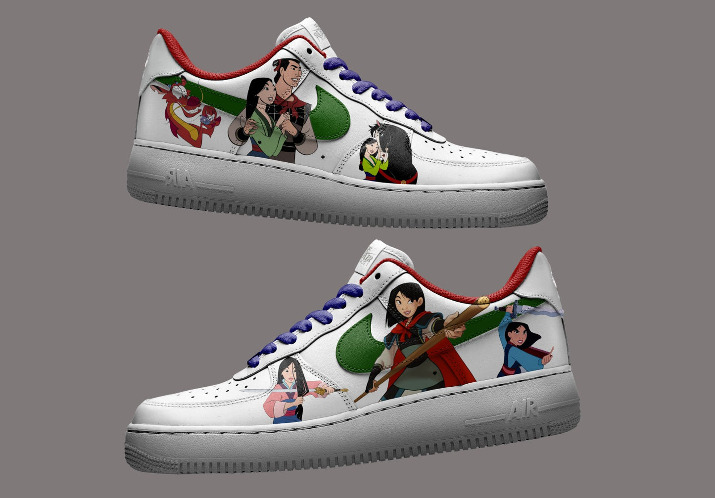 Mulan Princess Inspired Custom Nike Air Force 1
