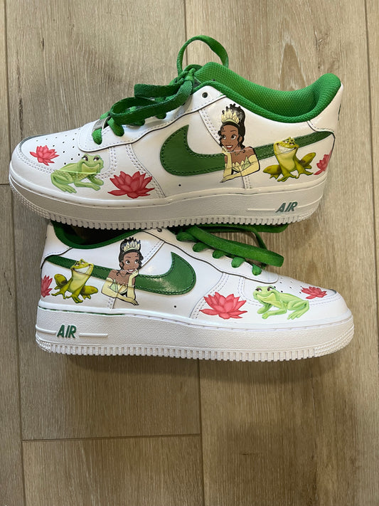 Tiana Princess Inspired Custom Shoes