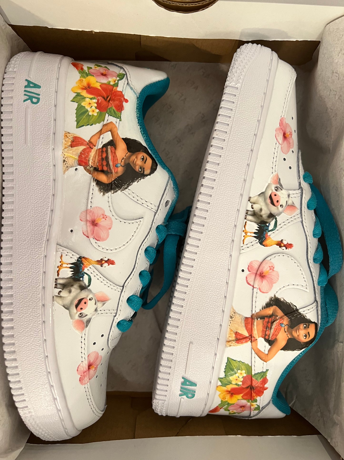 Moana Princess Inspired Custom Nike Air Force 1