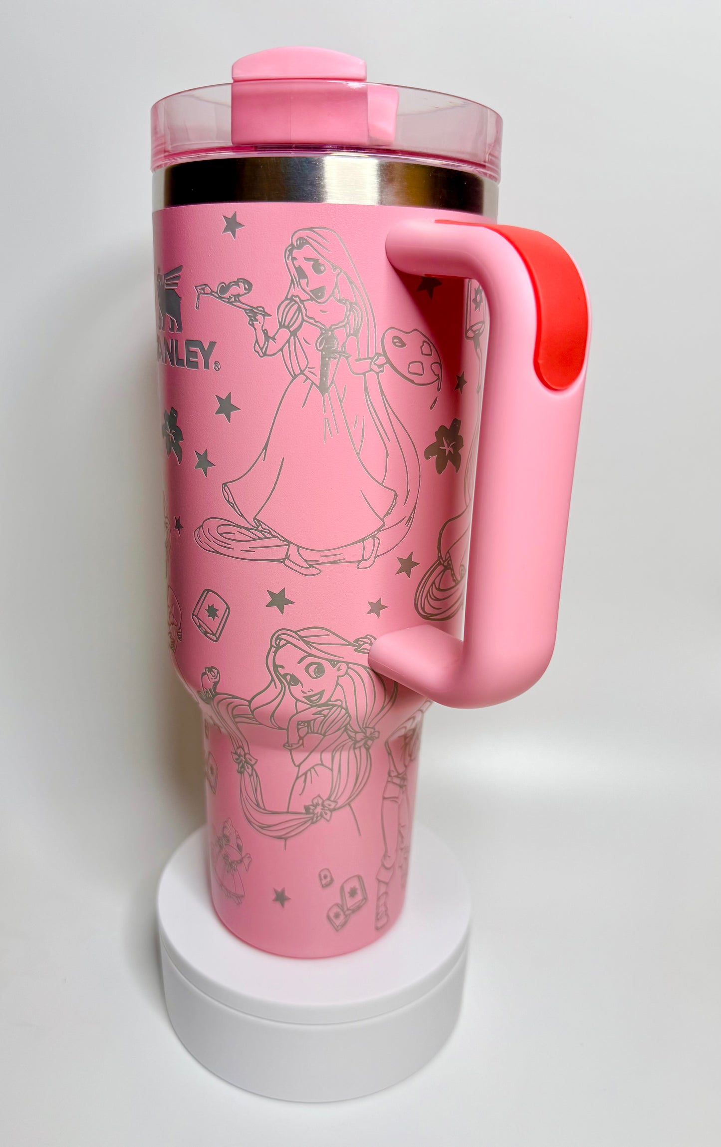Tangled Inspired Princess Custom Laser Engraved Stanley tumbler Cups 40 ozs