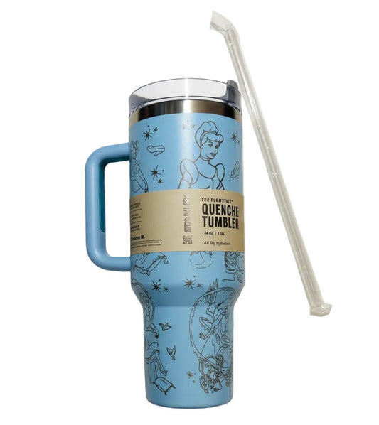 Cinderella  Inspired Princess Custom Laser Engraved Stanley tumbler Cups 40 ozs