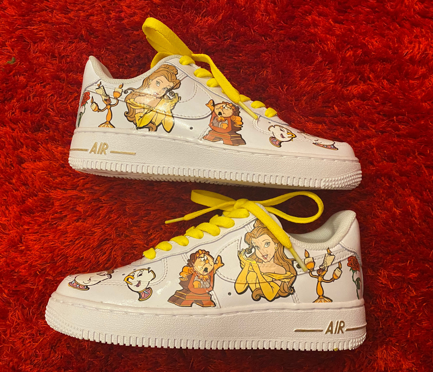 Belle Princess Inspired Custom Nike Air Force 1