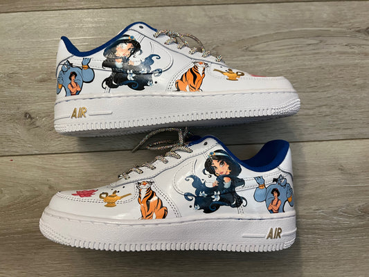 Jasmine Princess Inspired Custom Nike Air Force 1