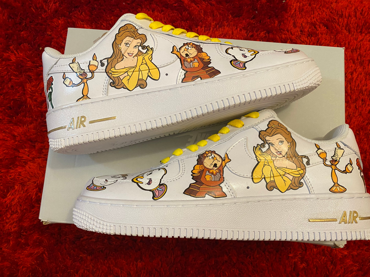 Belle Princess Inspired Custom Nike Air Force 1