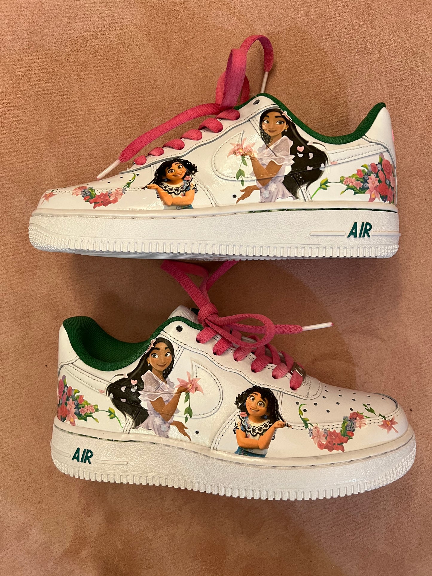 Encanto Princess Inspired Custom Nike Air Force 1