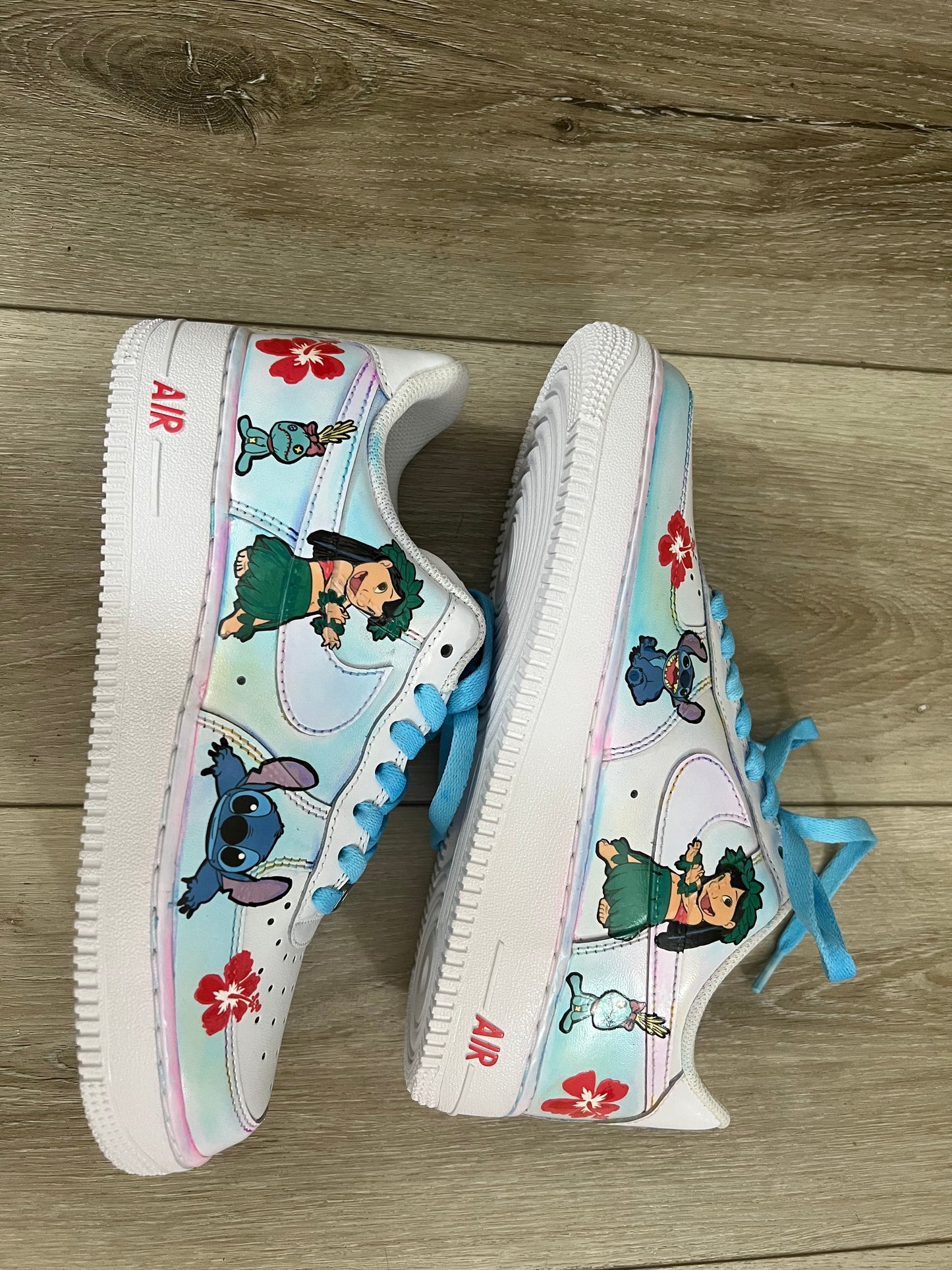 Lilo and stitch Inspired Custom Nike Air Force 1 (Copy)